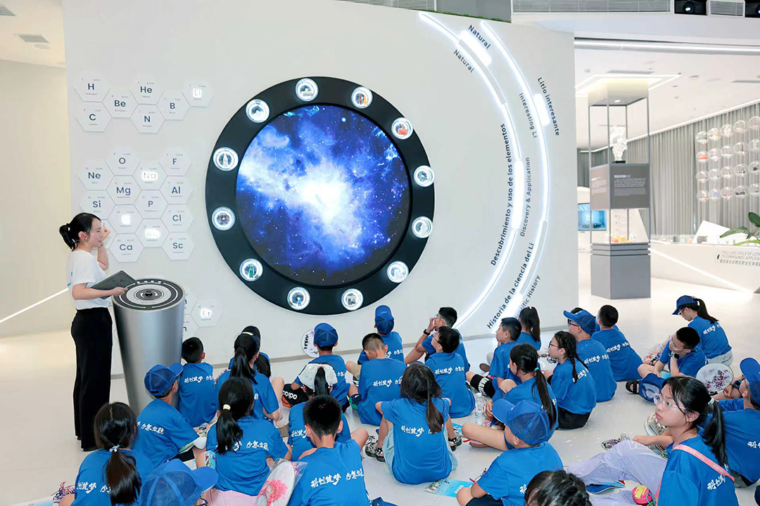 Adolescentes de Cheng-Deyang-Meishan-Ziyang visitan el Museo de Ciencia del Litio para 